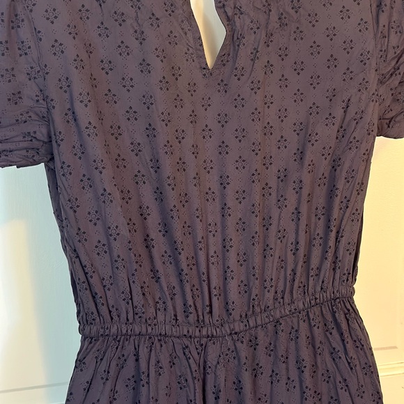 Fat Face dark charcoal gray bluish with a black design Jumpsuit Size 2 - Picture 10 of 16